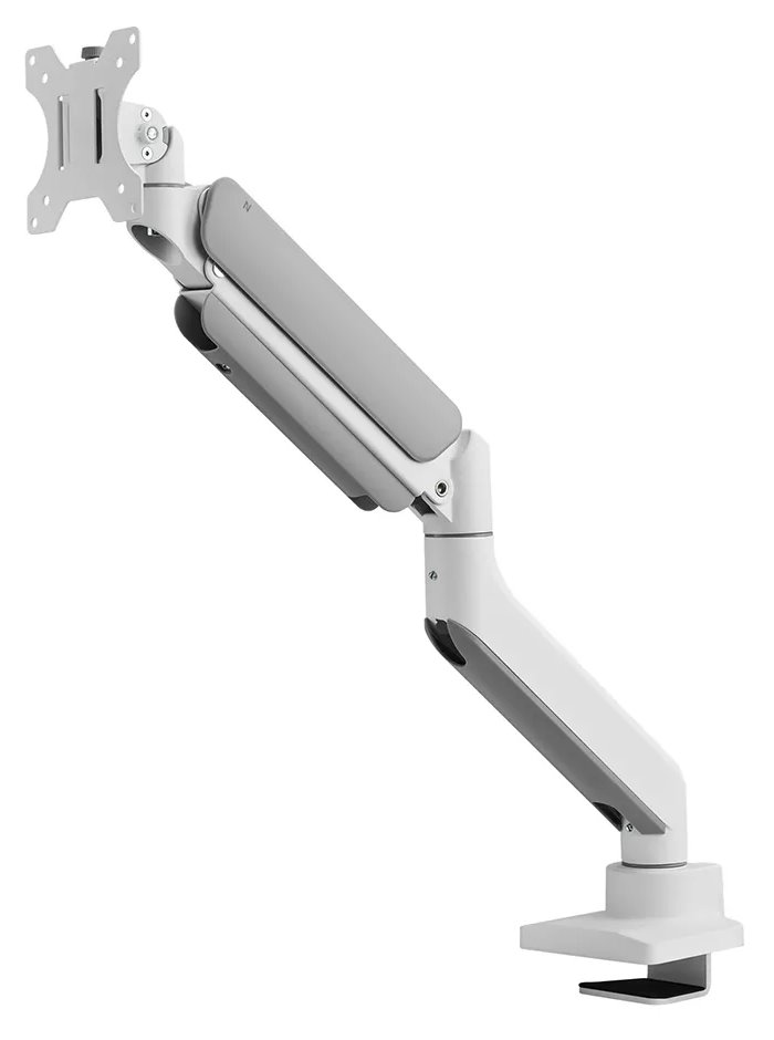 Neomounts DS70PLUS-450WH1/Držák zakřiveného displeje/na stůl/17-49"/svorka+průch./VESA 100X100/nosn.18kg/plyn.píst/1 dis