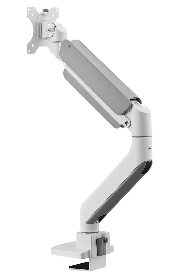 Neomounts DS70PLUS-450WH1/Držák zakřiveného displeje/na stůl/17-49"/svorka+průch./VESA 100X100/nosn.18kg/plyn.píst/1 dis