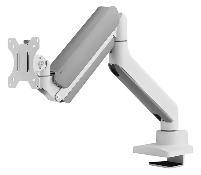 Neomounts DS70PLUS-450WH1/Držák zakřiveného displeje/na stůl/17-49"/svorka+průch./VESA 100X100/nosn.18kg/plyn.píst/1 dis