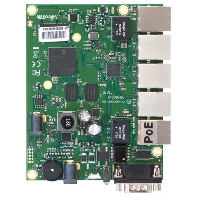 MikroTik RouterBOARD RB450Gx4, 1 GB RAM, IPQ-4019 (716 MHz), 5× GbE, 802.3af/at, licence L5