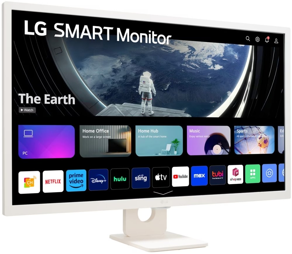 LG smart monitor 32SR50F-W s webOS  31,5" / IPS / 1920x1080/ 250cd/m2 / 8ms / 2x HDMI /2x USB/repro/bílý