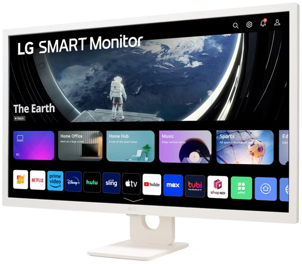 LG smart monitor 32SR50F-W s webOS  31,5" / IPS / 1920x1080/ 250cd/m2 / 8ms / 2x HDMI /2x USB/repro/bílý