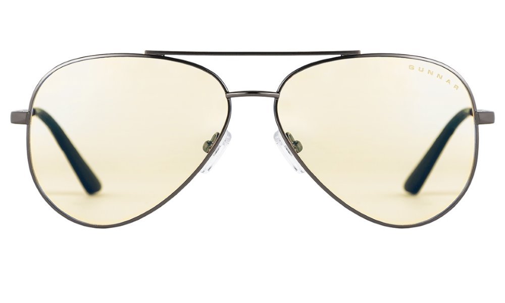 GUNNAR kancelářske/herní brýle MAVERICK GUNMETAL * jantárová skla * BLF 65 *  NATURAL focus