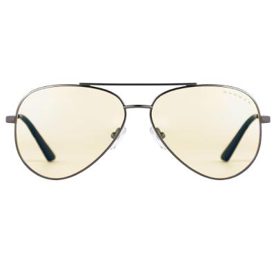 GUNNAR kancelářske/herní brýle MAVERICK GUNMETAL * jantárová skla * BLF 65 *  NATURAL focus