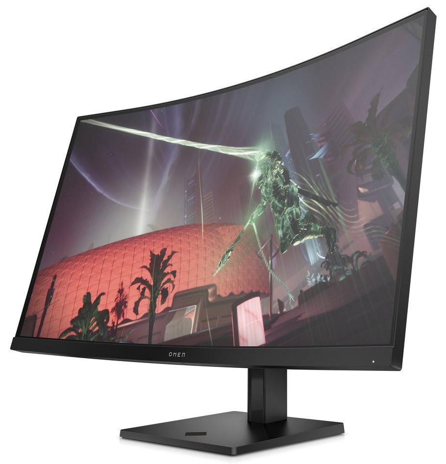 OMEN 32c/ 31,5" prohnutý/ 2560x1440/ VA/ 1ms/ 400 cd/m2/ 3000:1/ HDMI/ DP/ jack/ VESA/ černý