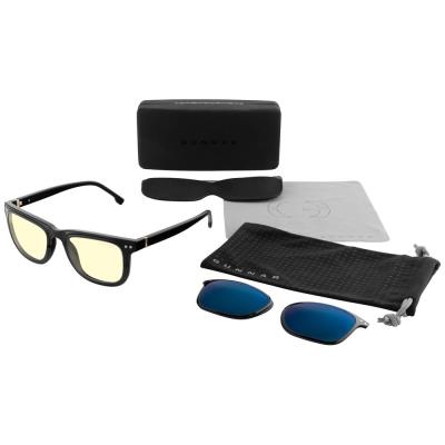 GUNNAR kancelářské/herní brýle CUPERTINO ONYX * jantarová/sluneční skla * BLF 65 / BLF90 * GUNNAR/NATURAL focus