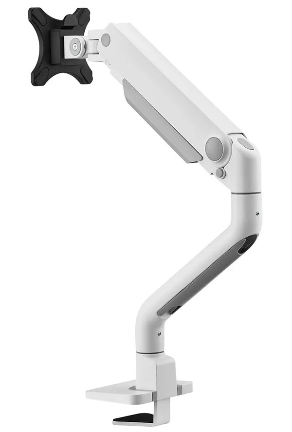 Neomounts DS70S-950WH1/Držák displeje/na stůl/17-49"/svorka+průch./VESA 100X100/nosn.18kg/plyn.píst/1 dis