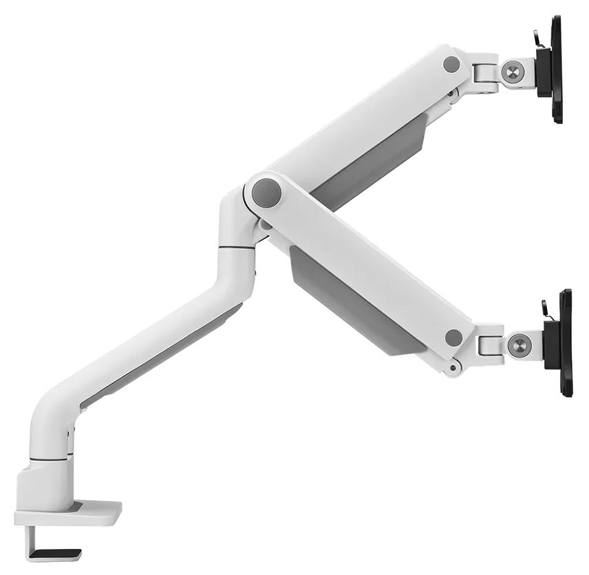 Neomounts DS70S-950WH2/Držák displeje/na stůl/17-35"/svorka+průch./VESA 100X100/nosn.2x18kg/plyn.píst/2 dis