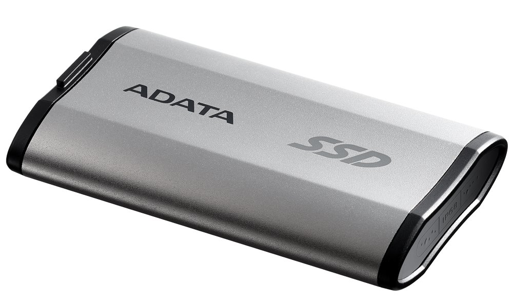 ADATA SD810 2TB SSD / Externí / USB 3.2 Type-C / 2000MB/s Read/Write / stříbrně-šedý