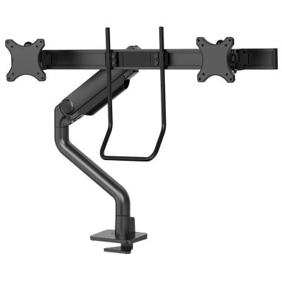 Neomounts DS75S-950BL2/Držák displeje/na stůl/17-27"/svorka+průch./VESA 100X100/nosn.2x8kg/plyn.píst/2 dis