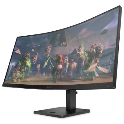 HP OMEN 34c/ 34" prohnutý/ 3440x1440/ VA/ 1ms/ 400 cd/m2/ 3000:1/ HDMI/ DP/ jack/ VESA/ černý