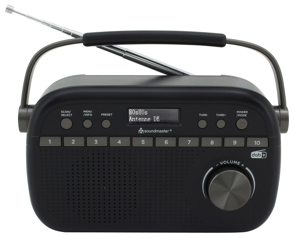 Soundmaster DAB280SW rádio/ DAB+/ UKW/ RDS/ Budík/ Hodiny/ Černé