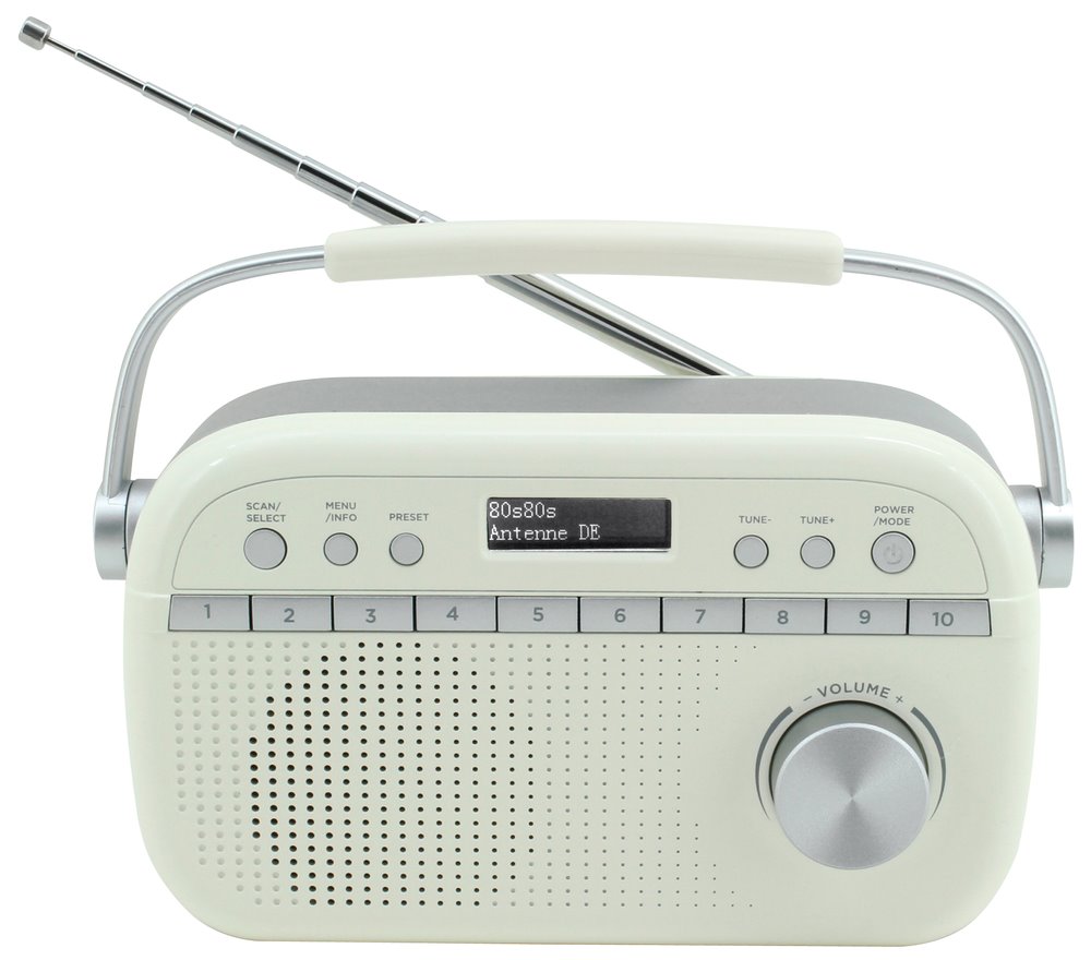 Soundmaster DAB280BE rádio/ DAB+/ UKW/ RDS/ Budík/ Hodiny/ Bílé