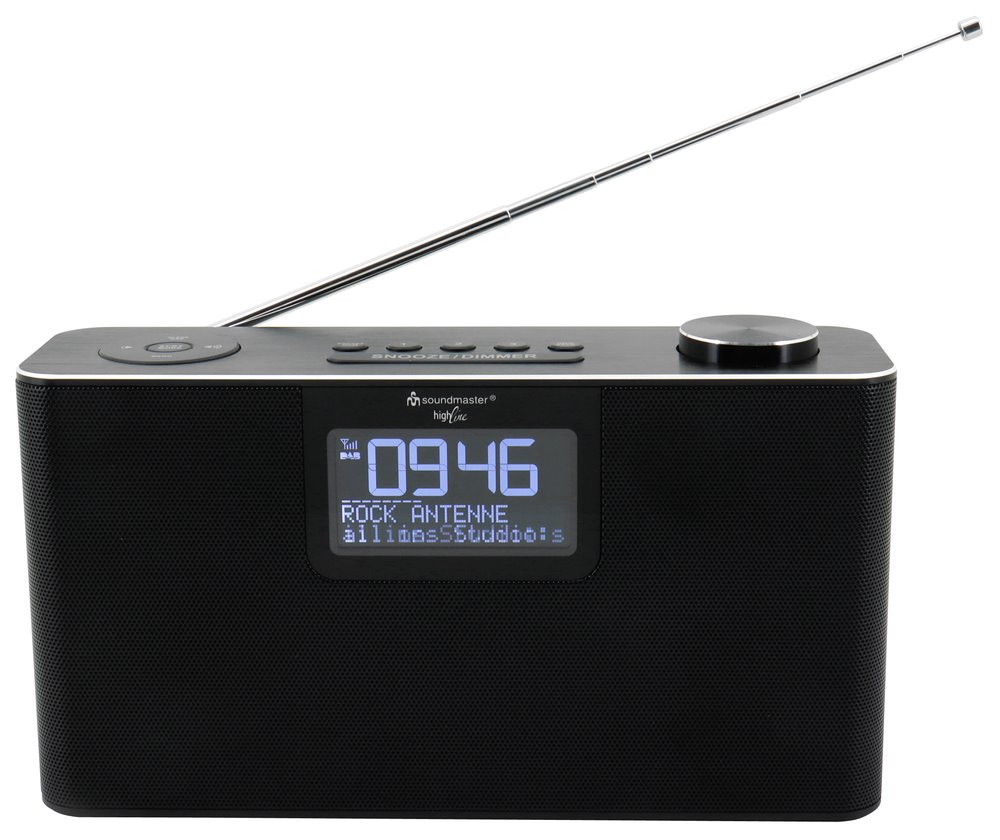 Soundmaster DAB700SW rádio/ DAB+/ UKW/ RDS/ BT/ MP3/ Budík/ Hodiny/ Černé