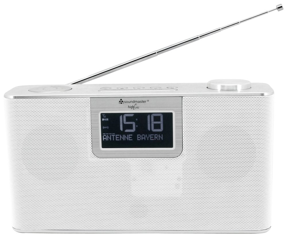 Soundmaster DAB700WE rádio/ DAB+/ UKW/ RDS/ BT/ MP3/ Budík/ Hodiny/ Bílé