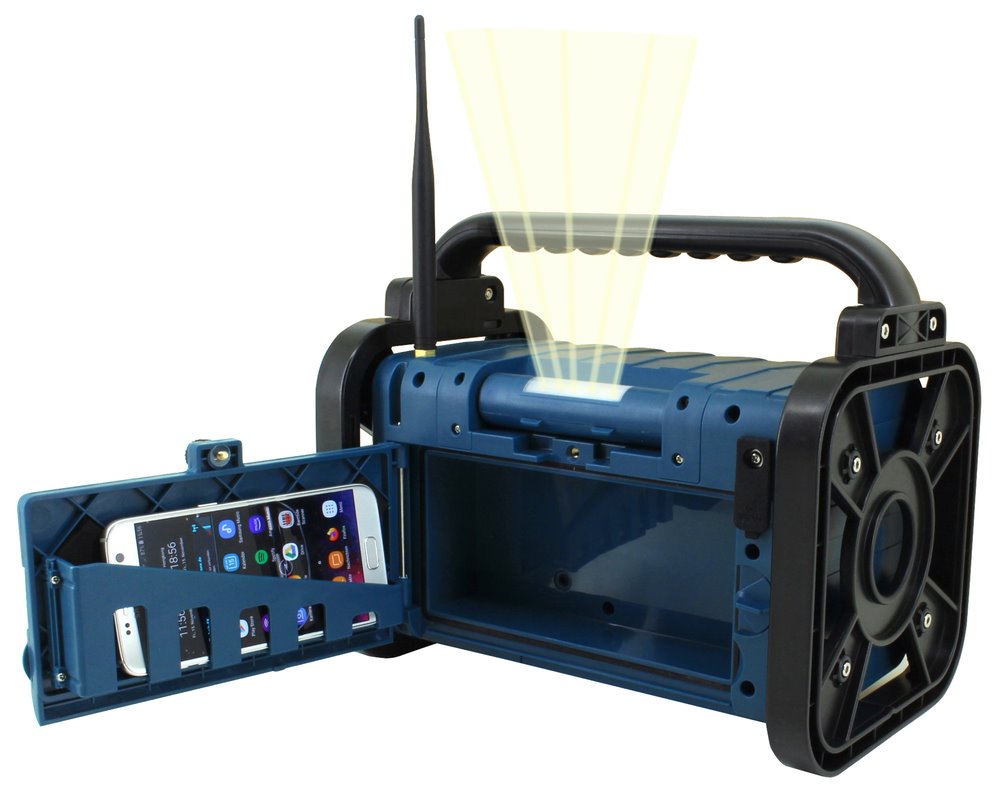 Soundmaster DAB85BL rádio/ DAB+/ FM/ RDS/ BT/ Hodiny/ Nabíjecí baterie