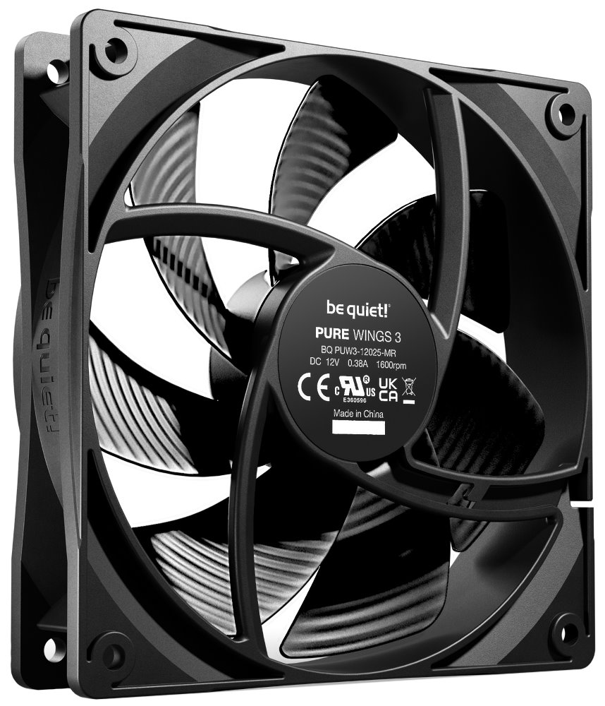 Be quiet! / ventilátor Pure Wings 3 / 120mm / 3-pin / 25,5dBA