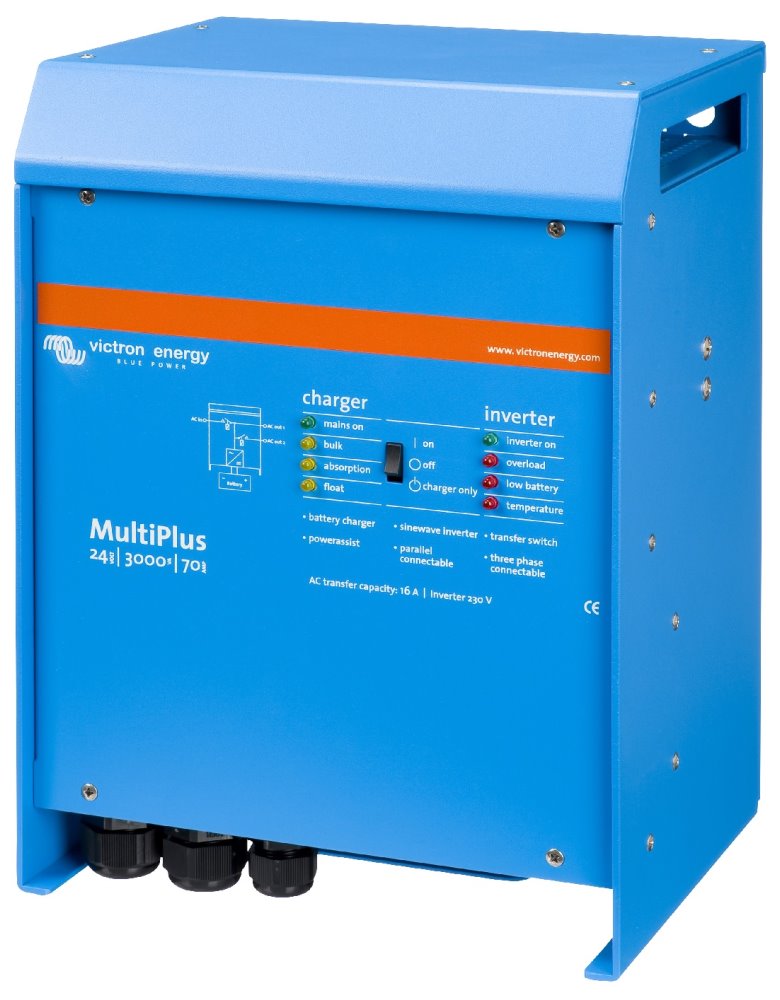 Victron Multiplus hybridní měnič 24V/3000VA/70A-16A