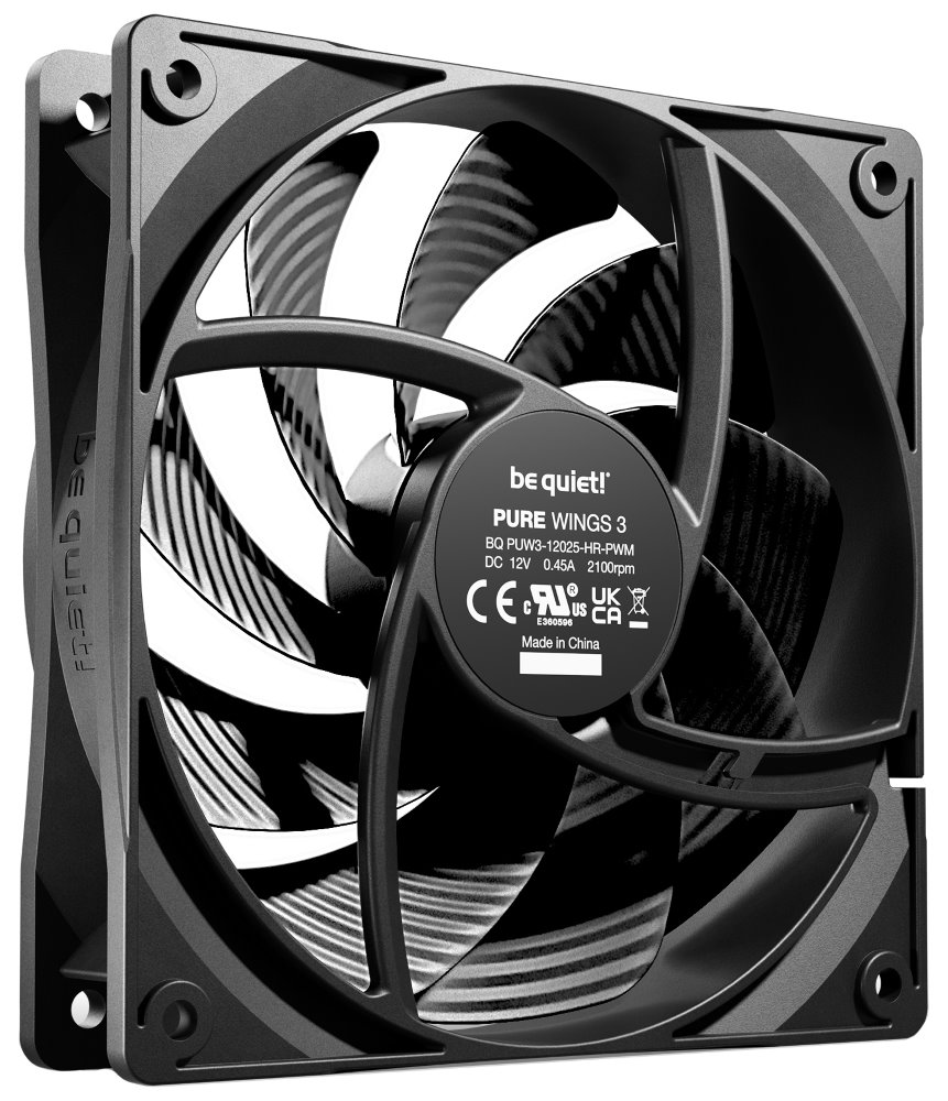 Be quiet! / ventilátor Pure Wings 3 / 120mm / PWM / high-speed / 4-pin / 30,9dBA