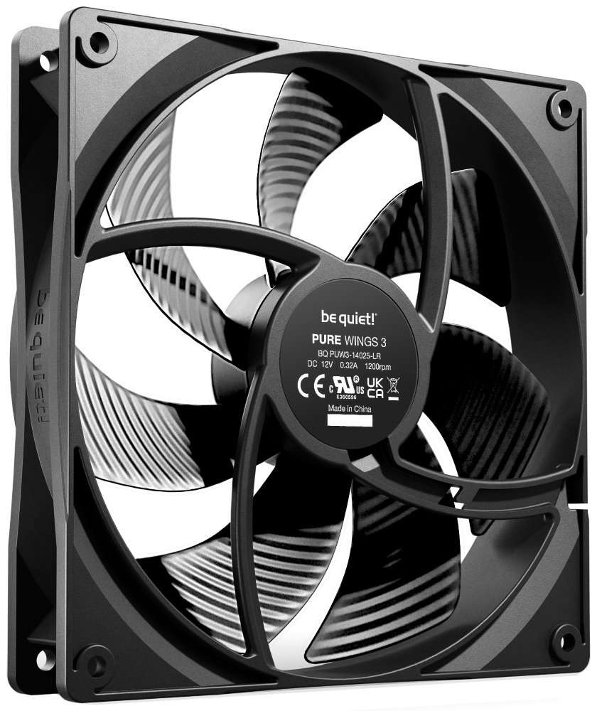 Be quiet! / ventilátor Pure Wings 3 / 140mm / 3-pin / 21,9dBA