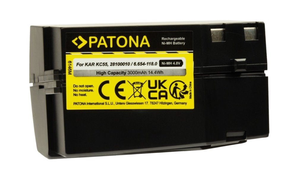 PATONA baterie pro vysavač Kärcher K55/K65 3000mAh, NiMH 4,8V 14,4Wh