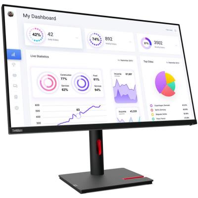 Lenovo ThinkVision P32p-30/ 31,5"/ IPS/ 3840x2160/ 16:9/ 350cd/m2/ 6ms/ HDMI/ DP/ USB/ LAN/ VESA/ PIVOT/ černý