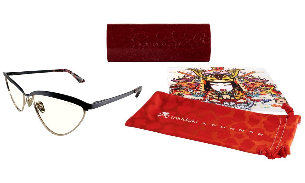 GUNNAR kancelářske/herní brýle YEAR OF THE DRAGON ONYX-GOLD * čírá  skla * BLF 35  * GUNNAR focus