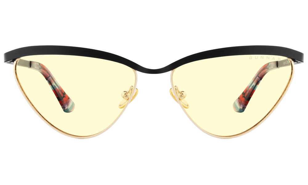 GUNNAR kancelářske/herní brýle YEAR OF THE DRAGON ONYX-GOLD * jantárová skla * BLF 65 * GUNNAR focus