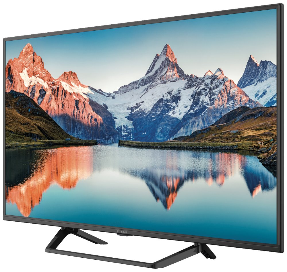 STRONG LED TV 40"/ SRT40FF2003C/ FHD/ 1920x1080/ DVB-T2/C/S2/ H.265/HEVC/ 3x HDMI/ 2xUSB/ centrální stojan/ černá/ E