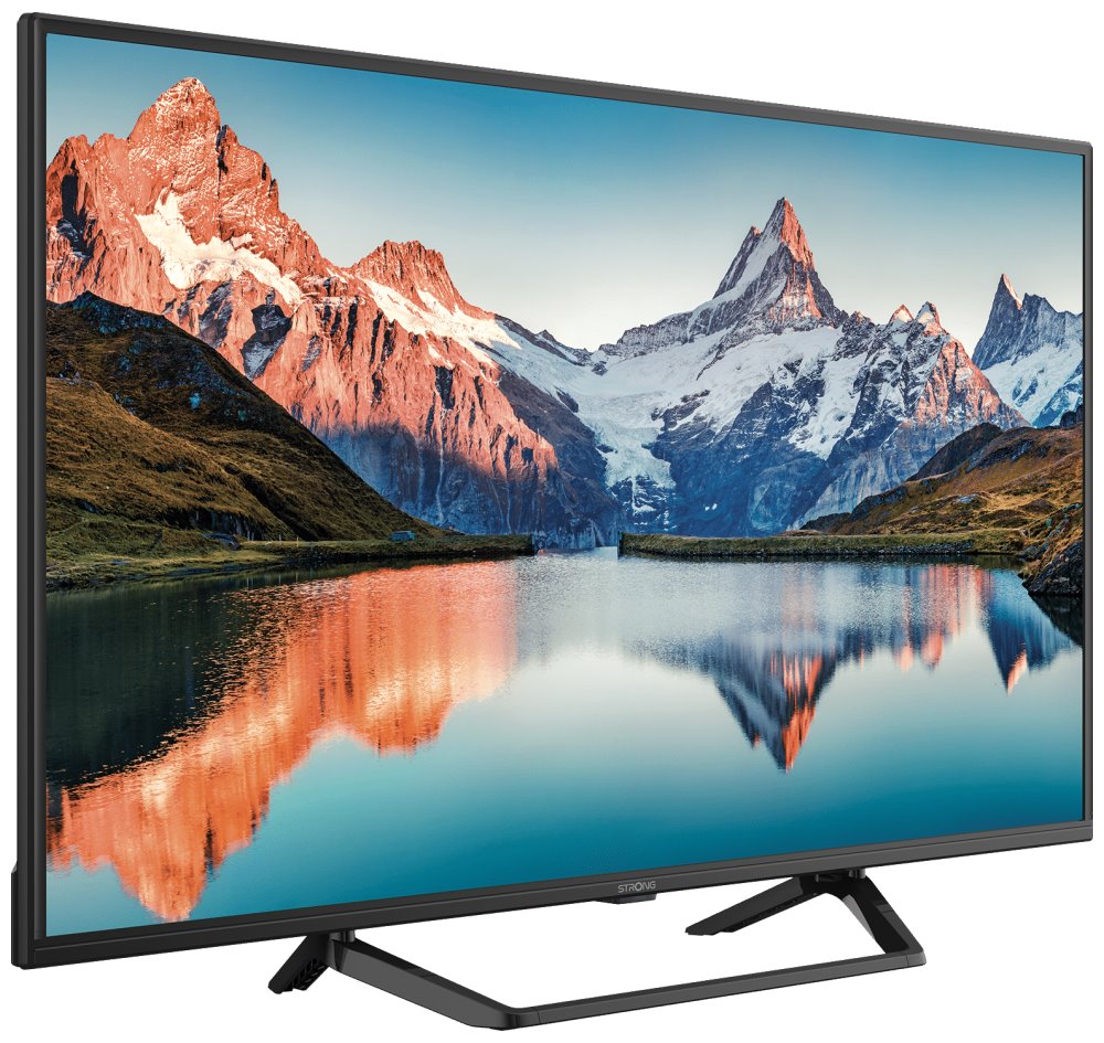 STRONG LED TV 40"/ SRT40FF2003C/ FHD/ 1920x1080/ DVB-T2/C/S2/ H.265/HEVC/ 3x HDMI/ 2xUSB/ centrální stojan/ černá/ E
