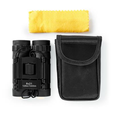 NEDIS dalekohled/ zvětšení 8x/ průměr objektivu 21 mm/ zorné pole 128 m/ včetně přepravní tašky/ černý