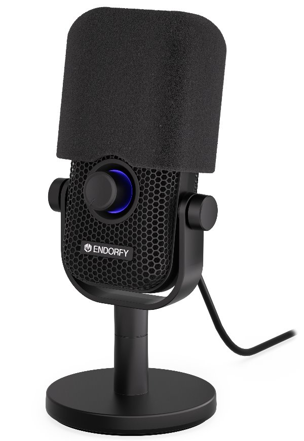 Endorfy mikrofon Solum Voice S / drátový / pop-up filtr / RGB podsvícení / USB-C / černý