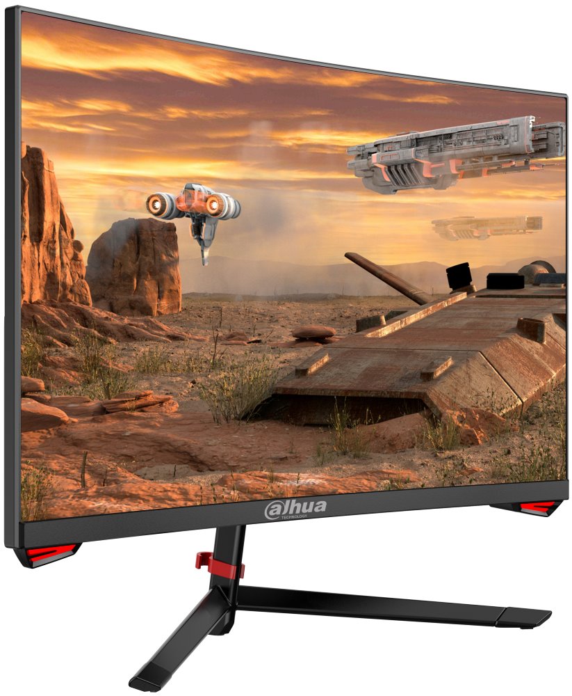 DAHUA 27" LED LM27-E230C/ herní/ VA panel/ 1920x1080 (FHD)/ 3000:1/ 5ms/ 250 cd/m2/ HDMI/ DP/ VESA 75x75/ černý