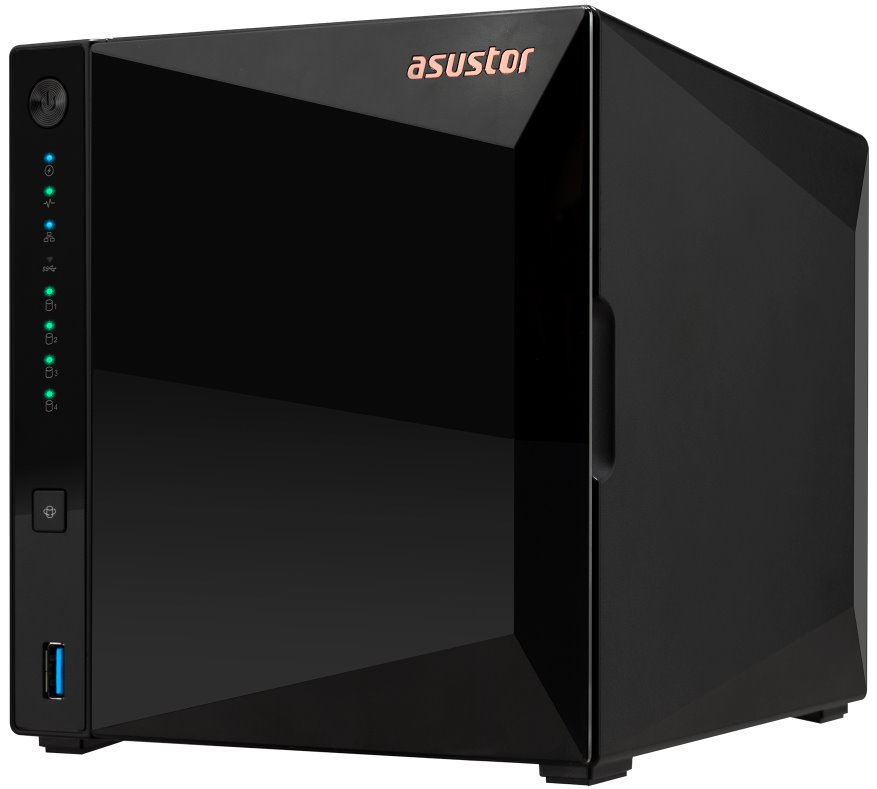 Asustor NAS AS3304T v2   4x 3,5" SATA, Realtek RTD1619B 1.7GHz, 2GB, 2.5GbE x1, USB3.2 Gen1 x3, WOW (Wake on WAN)