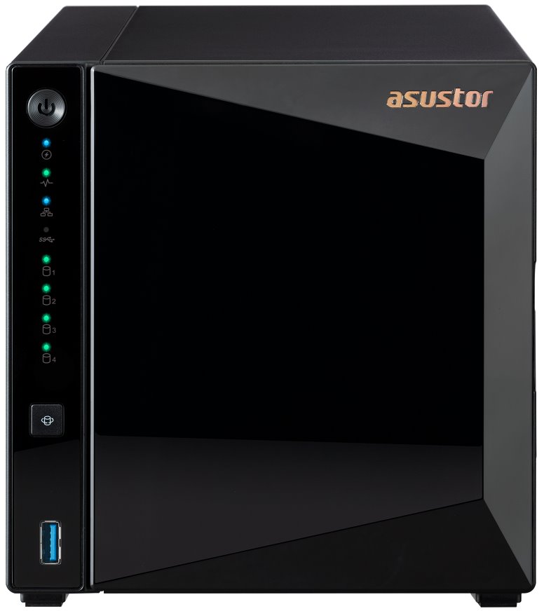 Asustor NAS AS3304T v2   4x 3,5" SATA, Realtek RTD1619B 1.7GHz, 2GB, 2.5GbE x1, USB3.2 Gen1 x3, WOW (Wake on WAN)