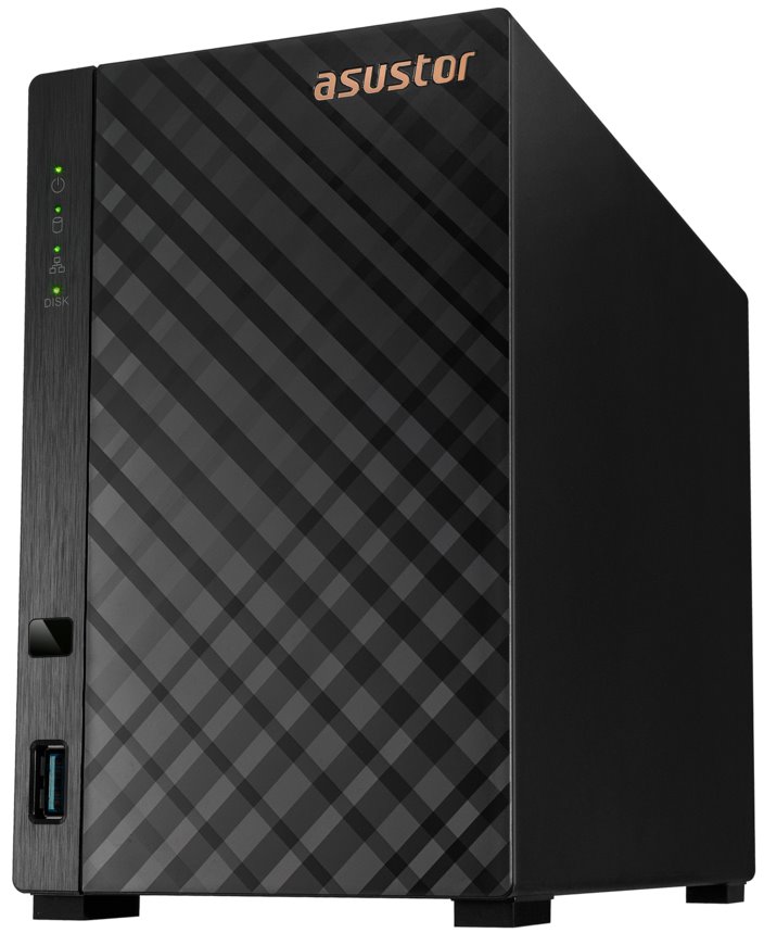 Asustor NAS AS1102TL   2x 3,5" SATA/ Realtek RTD1619B, Quad Core 1.7 GHz, 1GB, 1GbE x1, USB 2.0 x1, USB 3.2 Gen1 x1