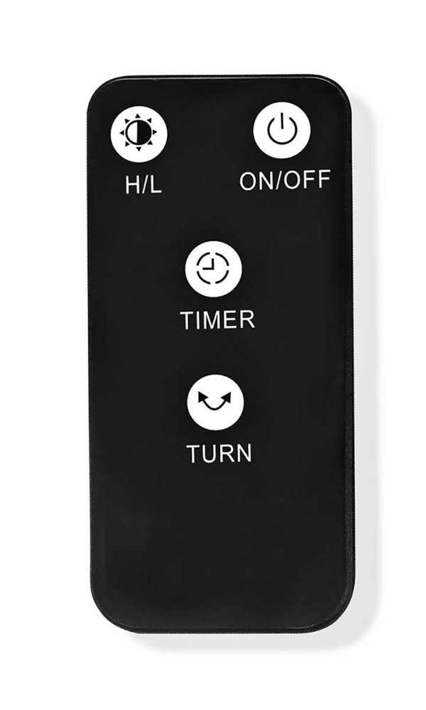 NEDIS ohřívač terasy/ Wi-Fi/ spotřeba 1200 W/ 2 nastavení teploty/ IP24/ rotace/ ochrana proti převrácení/ černý