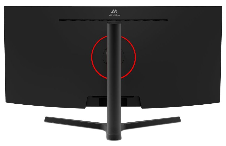 MISURA 34" LED P23EG34RWA01/ prohnutý/ VA/ 3440x1440/ 4000:1/ 1ms/ 400 cd/m2/ HDMI/ DP/ REPRO/ VESA 100x100/ černý