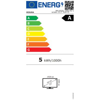 MISURA přenosné LCD monitory 13.3" 3M1303S1 pro notebooky o rozměru 13.3" až 17", jednokabelové řešení