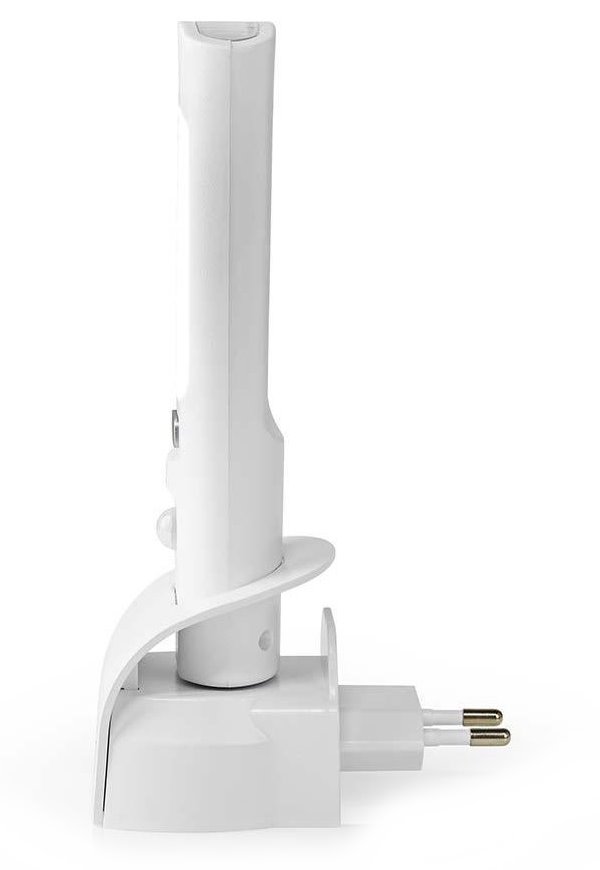 NEDIS LED orientační svítilna/ 37 lm/ síťové napájení/ 220 - 240 V AC 50 Hz/ 1.3 W/ dobíjecí/ bílá