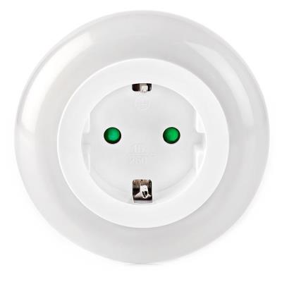 NEDIS LED noční světlo do zásuvky/ denní/noční senzor/ 3680 W/ 10 lm/ bílá / modrá / zelená