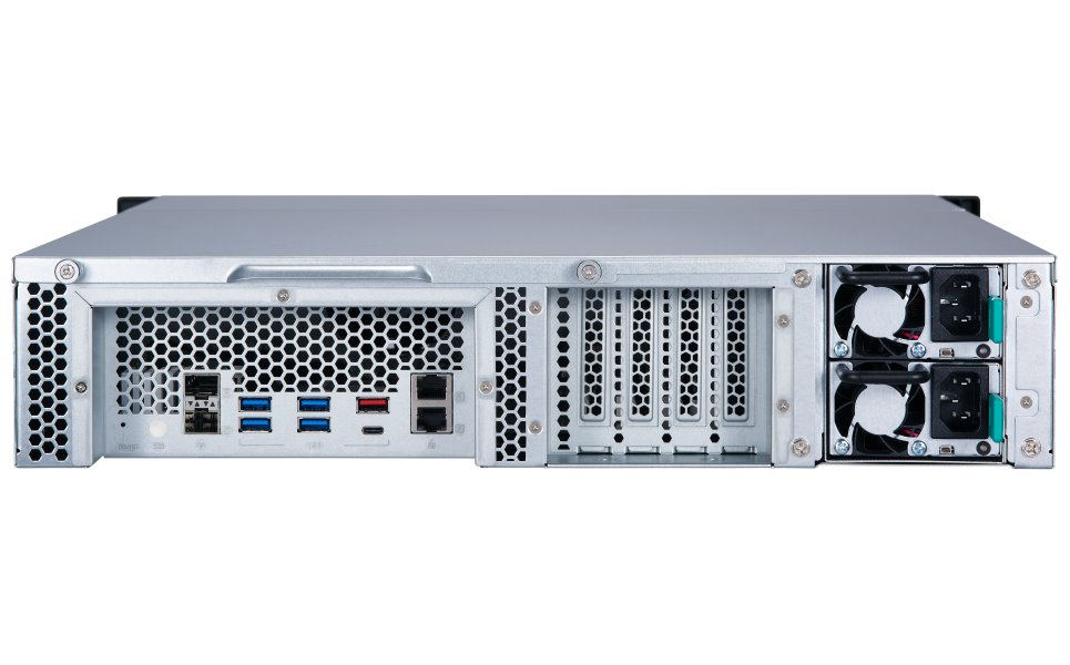 QNAP TS-877XU-RP-3600-8G   8 SATA, 8GB RAM, 2x GbE, 2x 10G SFP+, 4x PCIe, 2x zdroj)