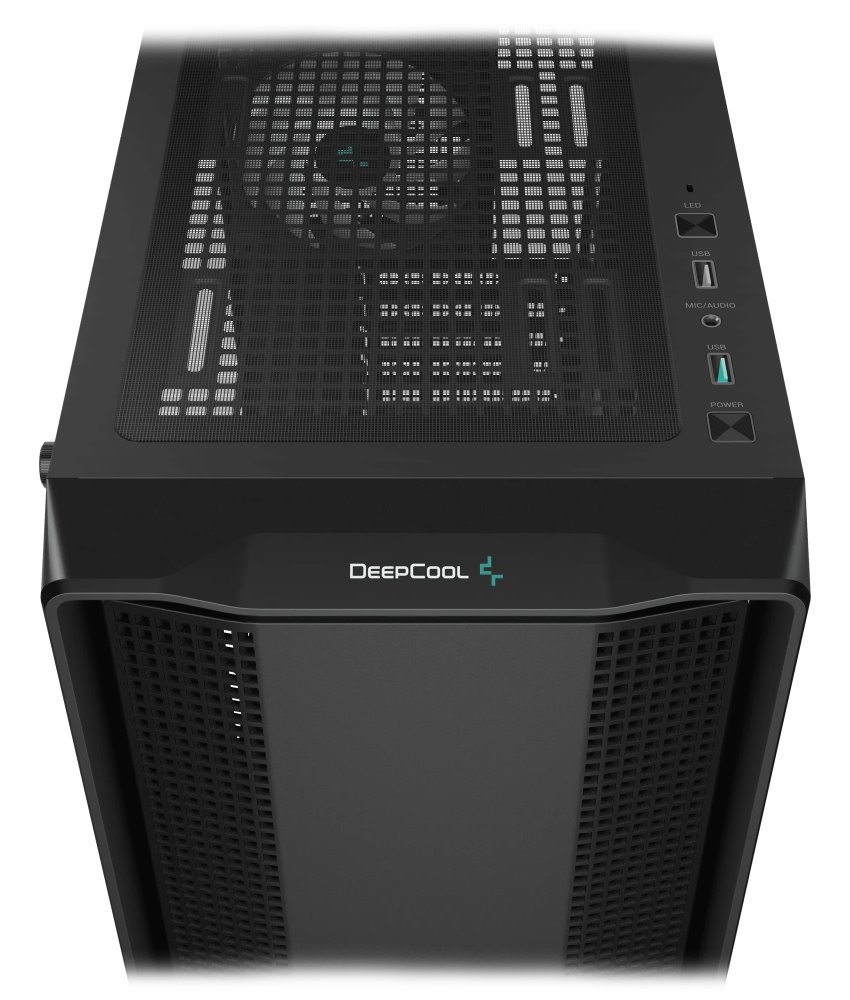 DEEPCOOL skříň CC560 V2 / ATX / 4x120 mm fan / USB 3.0 / USB 2.0 / černá