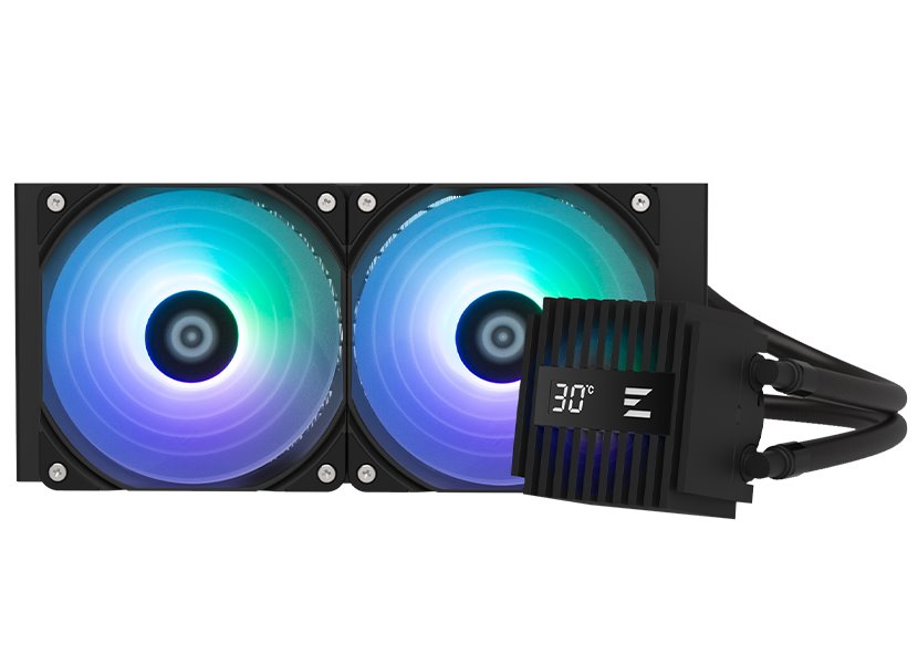 Zalman vodní chladič ALPHA2 A24 Black / 2 x 120 mm / PWM / ARGB  / černý