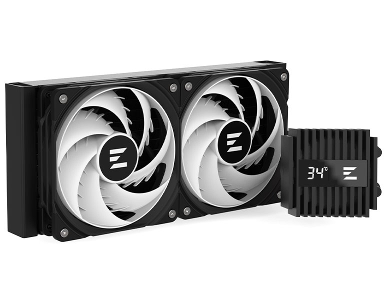 Zalman vodní chladič ALPHA2 A24 Black / 2 x 120 mm / PWM / ARGB  / černý
