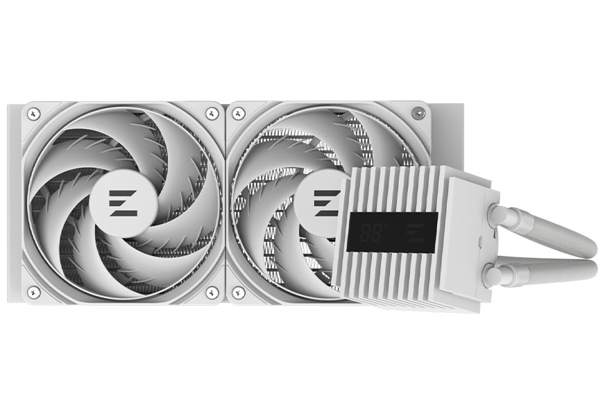 Zalman vodní chladič ALPHA2 A24 White /  2 x 120 mm / PWM / ARGB  / bílý