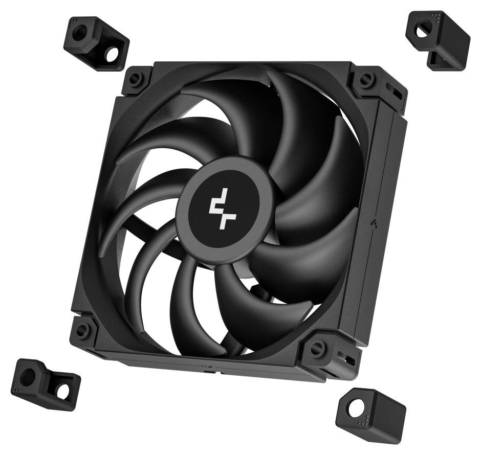 DEEPCOOL vodní chladič MYSTIQUE 360 / 3x120mm fan / dig. displej / Intel i AMD / černý