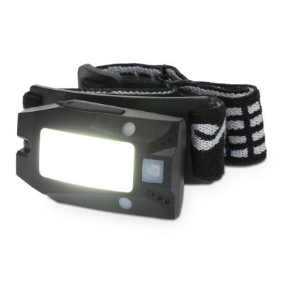 NEDIS LED čelovka/ 180 lm/ napájení z baterie/ napájení z USB/ 3.7 V DC/ včetně baterií/ dobíjecí/ černá