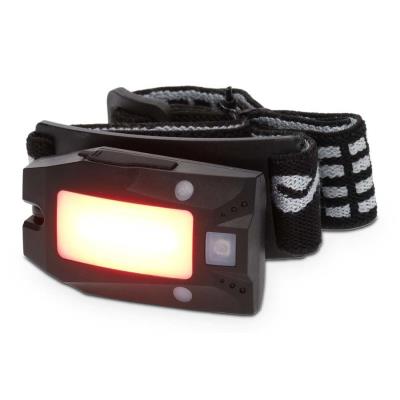 NEDIS LED čelovka/ 180 lm/ napájení z baterie/ napájení z USB/ 3.7 V DC/ včetně baterií/ dobíjecí/ černá