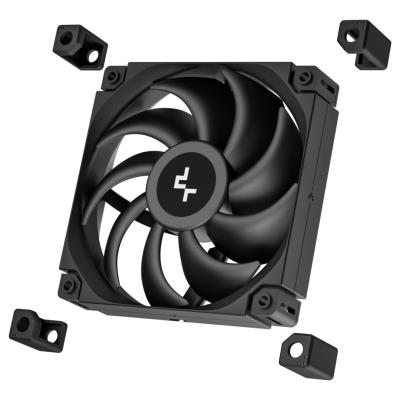 DEEPCOOL vodní chladič MYSTIQUE 360 / 3x120mm fan / dig. displej / Intel i AMD / černý